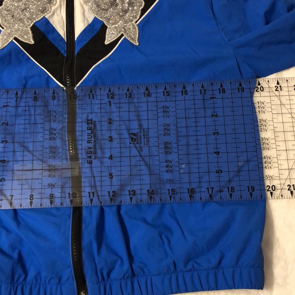 Victoria’s Secret PINK Anorak Windbreaker Jacket Blue with Bling (M/L) - Picture 13 of 16